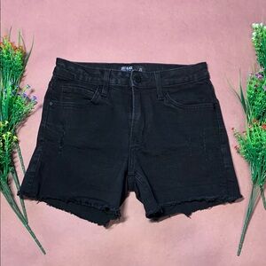 Just Black Women's Classic Black Jean Shorts